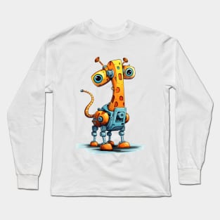 Cartoon giraffe robots. T-Shirt, Sticker. Long Sleeve T-Shirt